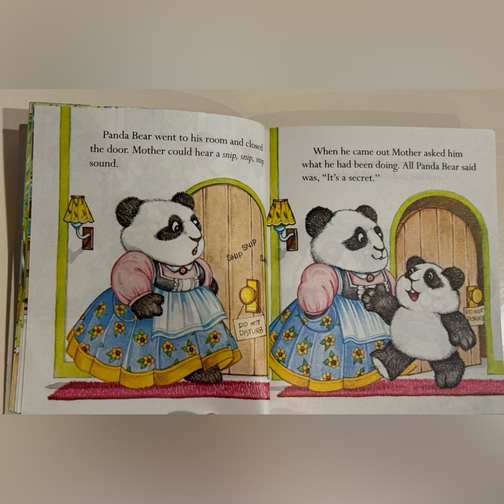 Vintage 1982 Panda Bear's Secret - First Little Golden Book Muntean Santoro - Picture 7 of 16